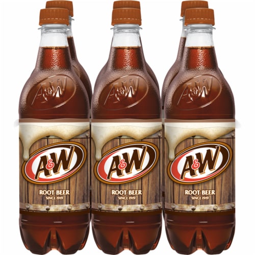 A&W® Root Beer Soda Bottles Perspective: back