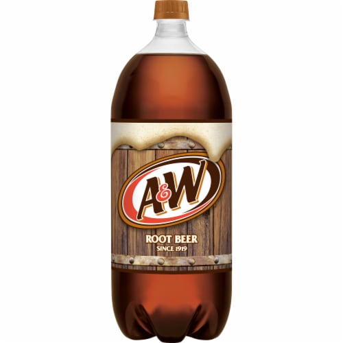 A&W® Root Beer Soda Bottle Perspective: back