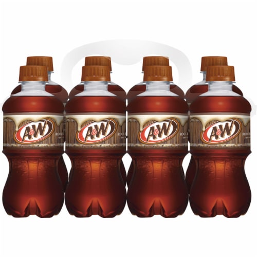 A&W® Root Beer Soda Bottles Perspective: back