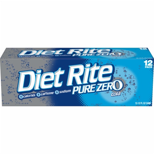Diet Rite Cola Soda Cans Perspective: back