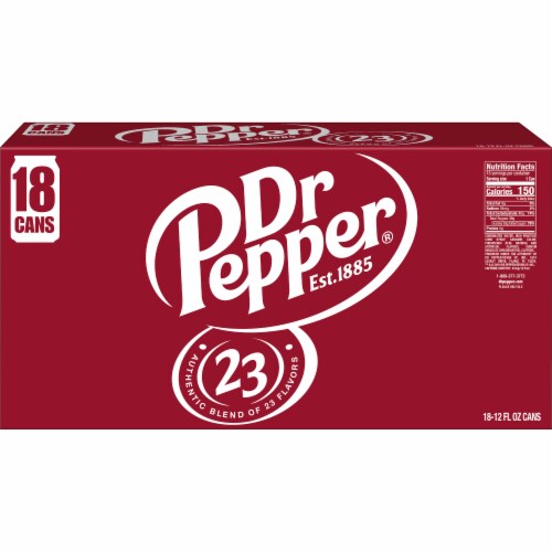 Dr Pepper® Soda Cans Perspective: back