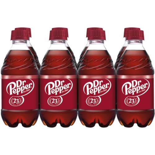 Dr Pepper® Soda Bottles Perspective: back