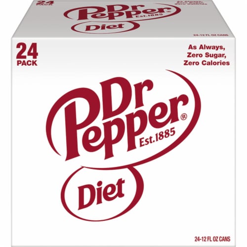 Diet Dr Pepper® Soda Cans Perspective: back