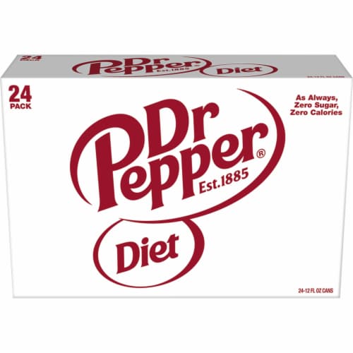 Dr Pepper® Diet Soda Cans Perspective: back