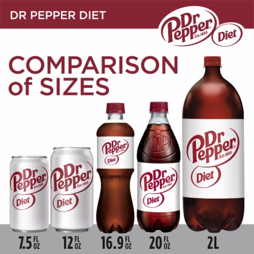Diet Dr Pepper Soda Cans Perspective: back