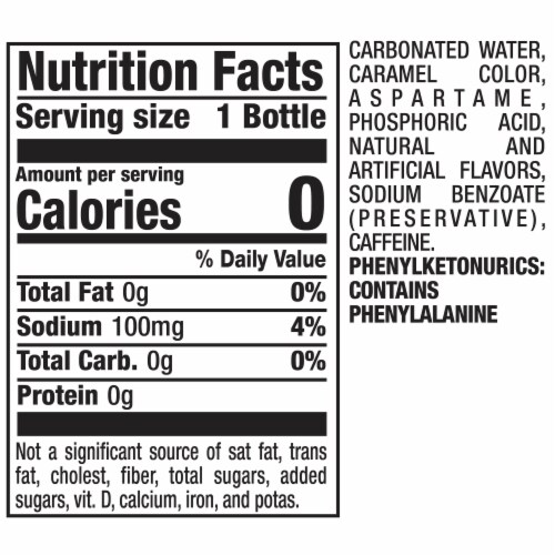 Diet Dr Pepper® Soda Bottle Perspective: back