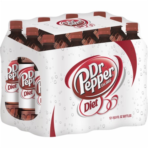 Diet Dr Pepper® Soda Bottles 12 Pk Perspective: back