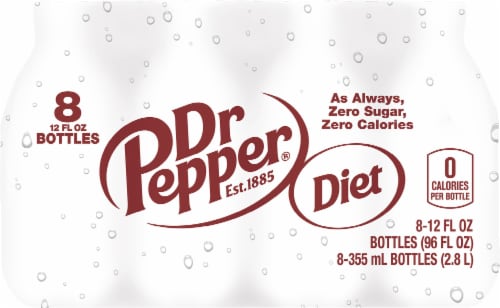 Diet Dr Pepper® Soda Bottles Perspective: back