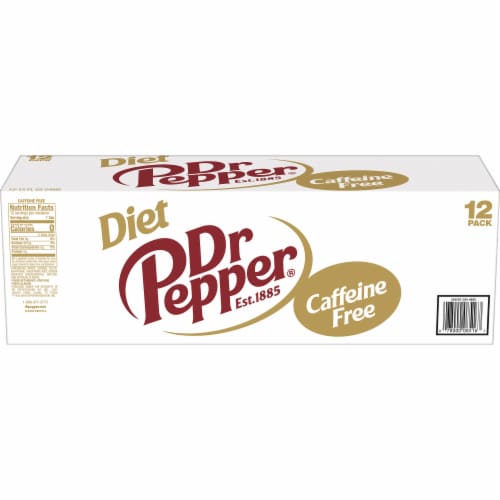 Dr Pepper® ZERO Caffeine Free Soda Cans Perspective: back