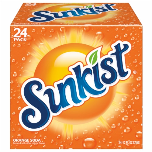 Sunkist® Orange Soda Cans Perspective: back