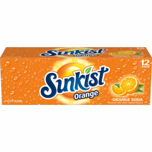 Sunkist® Orange Soda Can Perspective: back