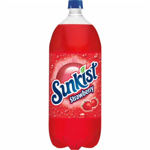 Sunkist® Strawberry Soda Bottle Perspective: back