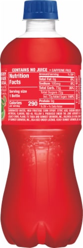 Sunkist® Cherry Limeade Soda Perspective: back