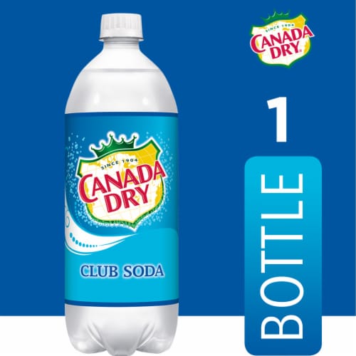 Canada Dry® Club Soda Bottle Perspective: back