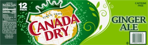 Canada Dry® Ginger Ale Soda Cans Perspective: back