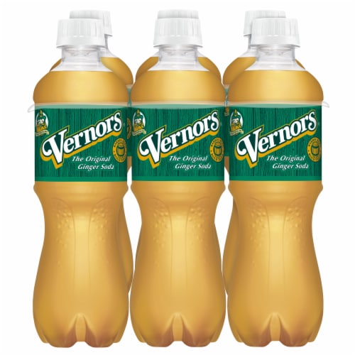 Vernors Ginger Ale Soda Bottles Perspective: back