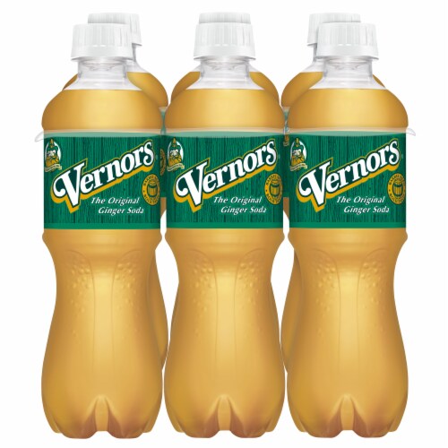 Vernors Ginger Ale Soda Bottles Perspective: back