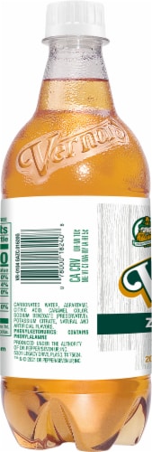 Vernors Diet Ginger Soda Bottle Perspective: back