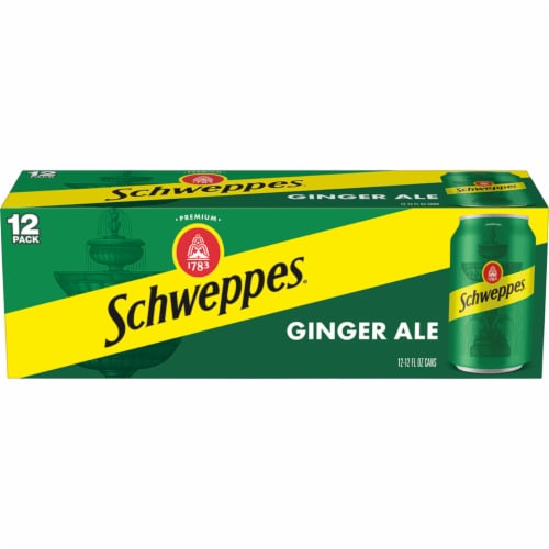 Schweppes® Ginger Ale Soda Cans Perspective: back