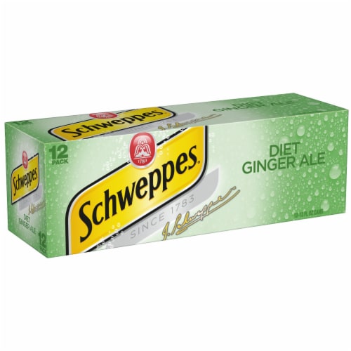 Diet Schweppes®Ginger Ale Soda Cans Perspective: back