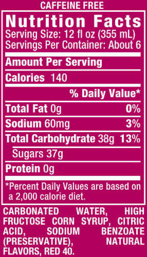 Schweppess® Raspberry Ginger Ale Soda Bottle Perspective: back