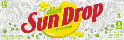 Sun Drop® Diet Citrus Soda Pack Perspective: back
