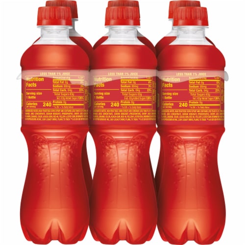Sun Drop® Cherry Lemon Citrus Soda Bottles Perspective: back