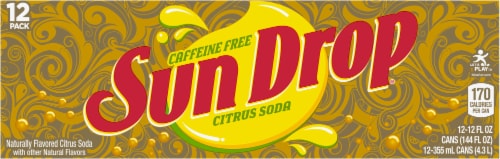 Sun Drop Caffeine Free Citrus Soda Perspective: back