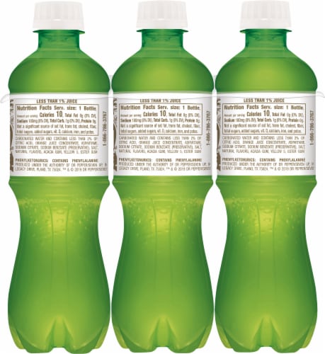 Sun Drop® Diet Caffeine Free Soda Bottles Perspective: back