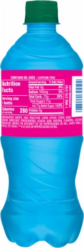 Crush® Back To The 80's Electric Blue Razz Soda Perspective: back