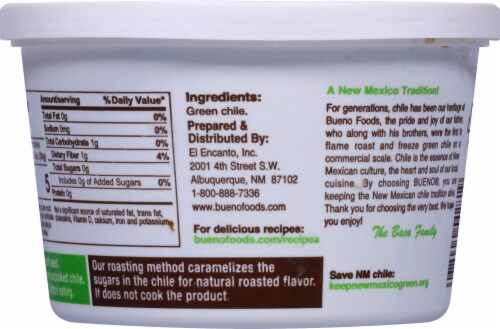 Bueno® Hot Chopped Green Chile Perspective: back
