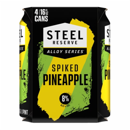 Steel Reserve Alloy Series® Hard Pineapple Malt Flavored Hard Beverage Perspective: back