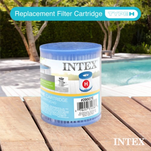 Intex Filter Cartridge H Replacement - White/Blue Perspective: back