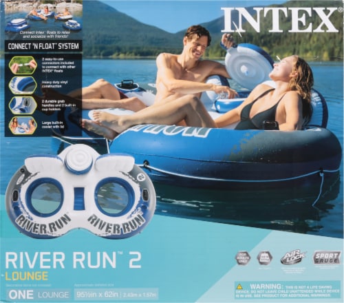 Intex® River Run 2-Person Inflatable Tube Raft Float with Cooler Perspective: back