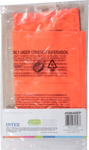Intex® Arm Bands Pool Floats - Orange Perspective: back