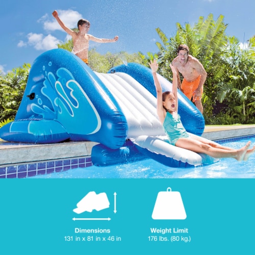 Intex 58849ep Kool Splash Inflatable Play Center Swimming Pool Water Slide Blue 1 Piece Kroger