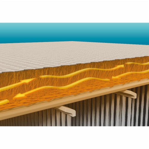 Intex 64477ED Queen Size Thermalux Airbed with Fiber-Tech Technology, Gold Perspective: back