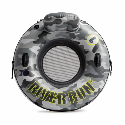 Intex 56835EP River Run I Camo Inflatable Floating Tube Raft with Cup Holders Perspective: back
