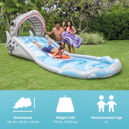 Intex shark water slide cheap