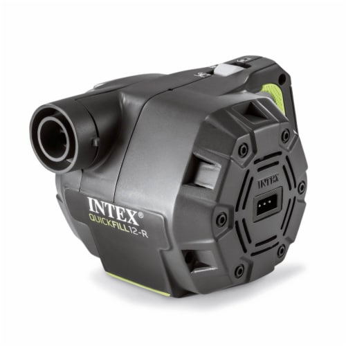 Intex 66641E 120 V Quick Fill Cordless Rechargeable Inflatable Air Bed Pump Perspective: back