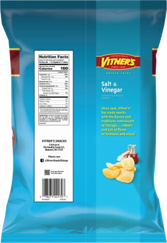 Vitner's Sea Salt & Vinegar Potato Chips Perspective: back