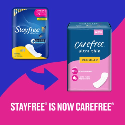Stayfree Ultra Thin Pads Super Absorbency Unscented Perspective: back