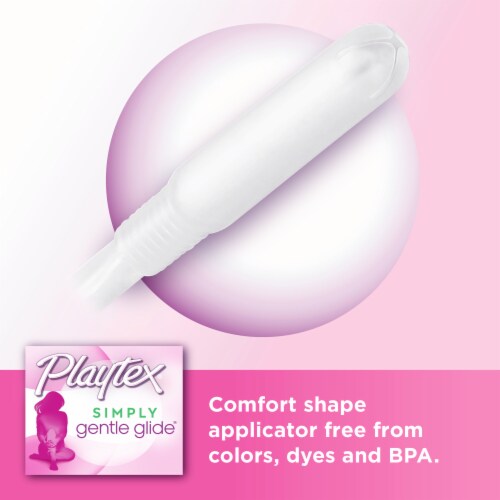 Playtex® Simply Gentle Glide™ Tampons Regular Absorbency Unscented Perspective: back