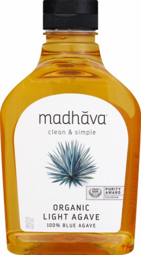 Madhava® Organic Light 100% Blue Agave Sweetener Perspective: back