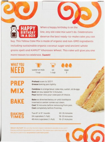 Madhava MMM...Super Yummy Yellow Cake Mix Perspective: back