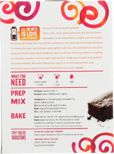 Organic Ancient Grains Brownie Mix Perspective: back