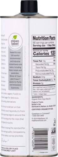 Madhava® Organic Extra Virgin Olive Oil Perspective: back