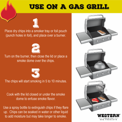 Western® Apple BBQ Smoking Chips Perspective: back