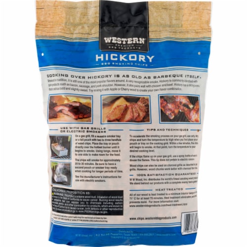 Western® Hickory BBQ Smoking Chips Perspective: back