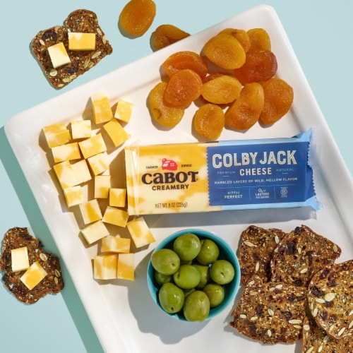 Cabot Creamery Colby Jack Cheese Block Perspective: back